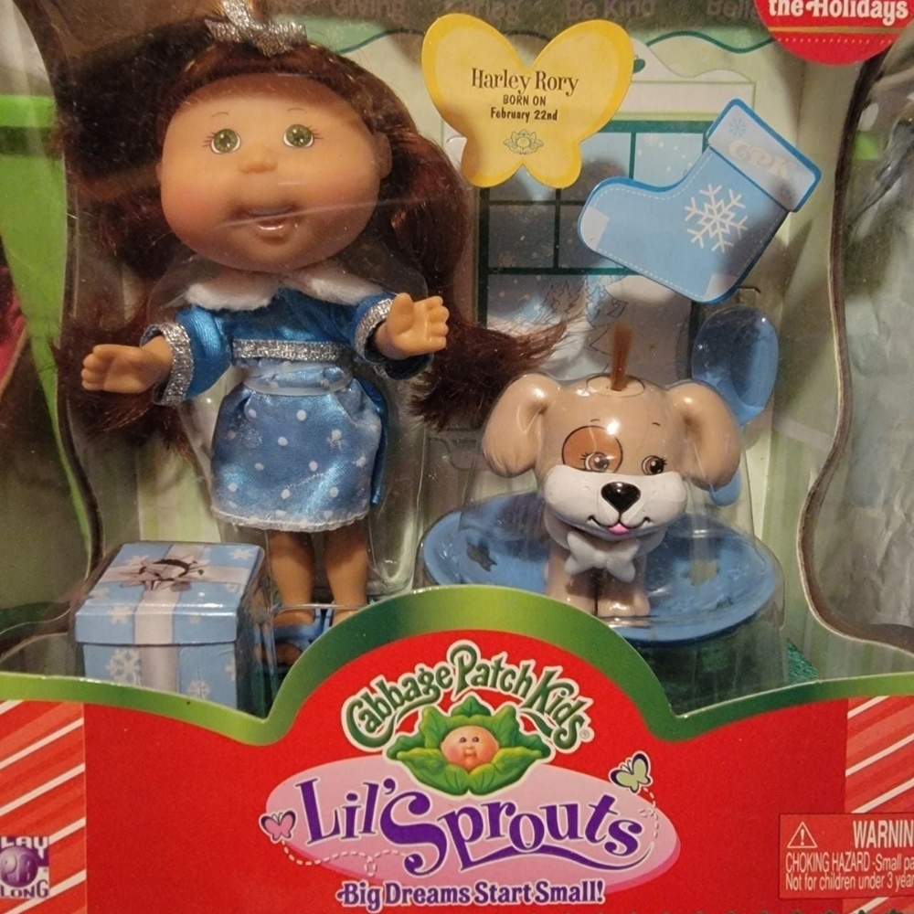 Cabbage Patch Kids Lil' Sprouts Doll and Dog Set